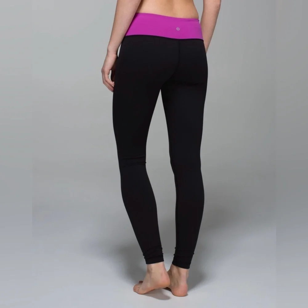 Lululemon Athletica Wunder Under Mid Rise Full On Leon Sz 4
